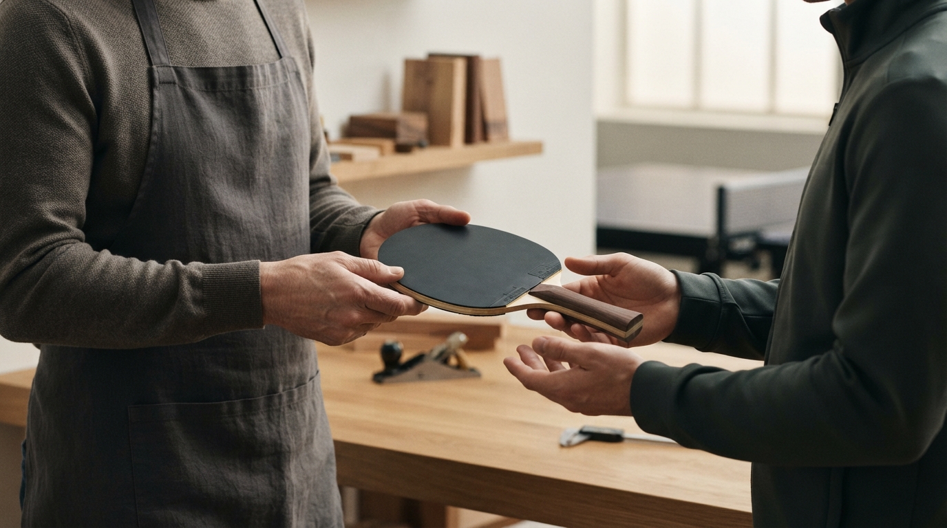 La Raquette de ping pong sur Mesure