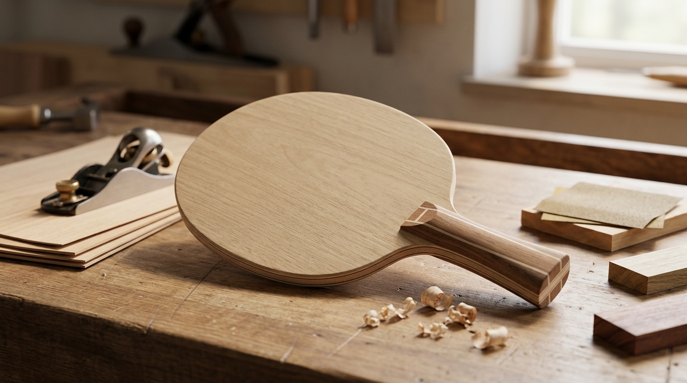 La raquette de ping pong