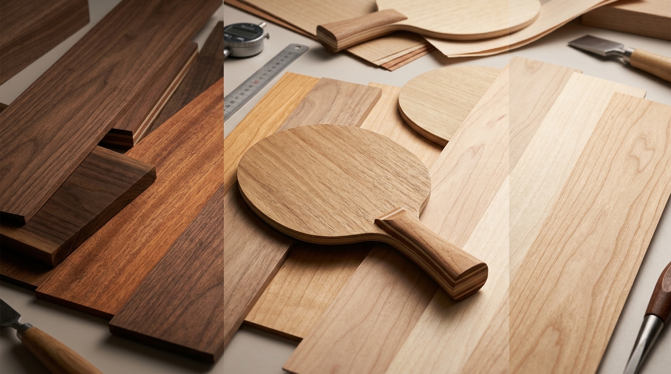 Types de Bois de Tennis de Table